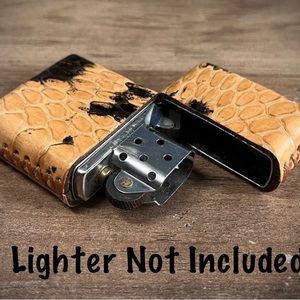 Snake Skin Case for Zippo Lighter Standard Size (Made in USA 🇺🇸)